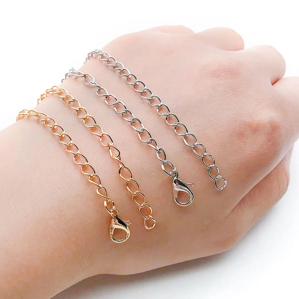 Zinc Alloy English Letter Chain with Lobster Clasp Jewelry Findings for Bag Charms