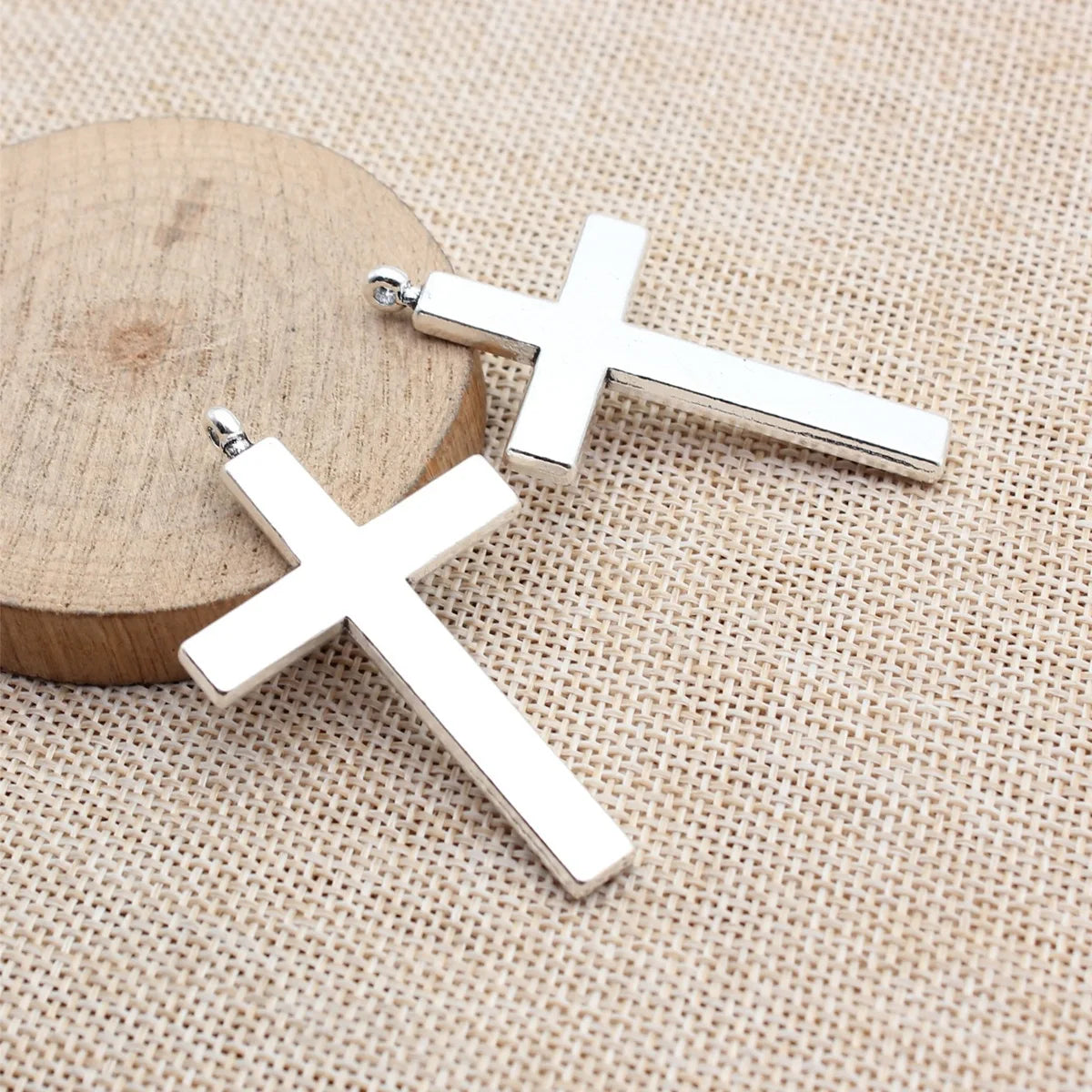 56x34mm 10.1g Multicolor Zinc Alloy Cross Charm Pendant for Necklace Bracelet DIY Jewelry Making