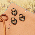 17x12MM Zinc Alloy Heart Lock Charm Pendant for DIY Necklace Bracelet Jewelry Making