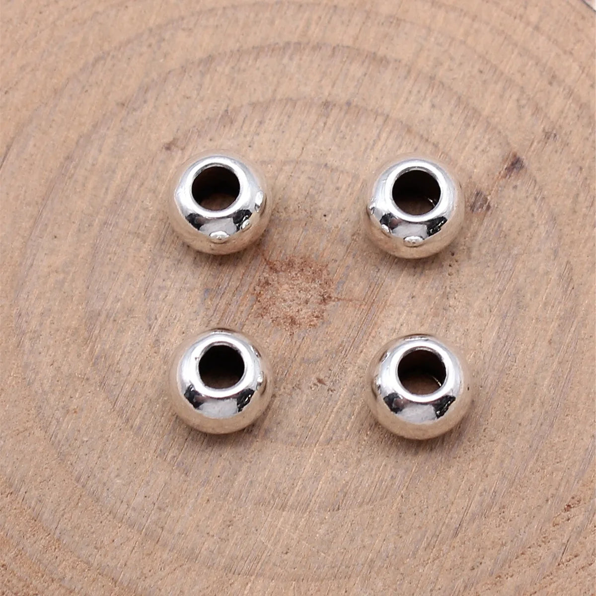 7.7x7.7x6.1mm 1g Multicolor Zinc Alloy Smooth Spacer Beads for DIY Bracelet Necklace Jewelry Making