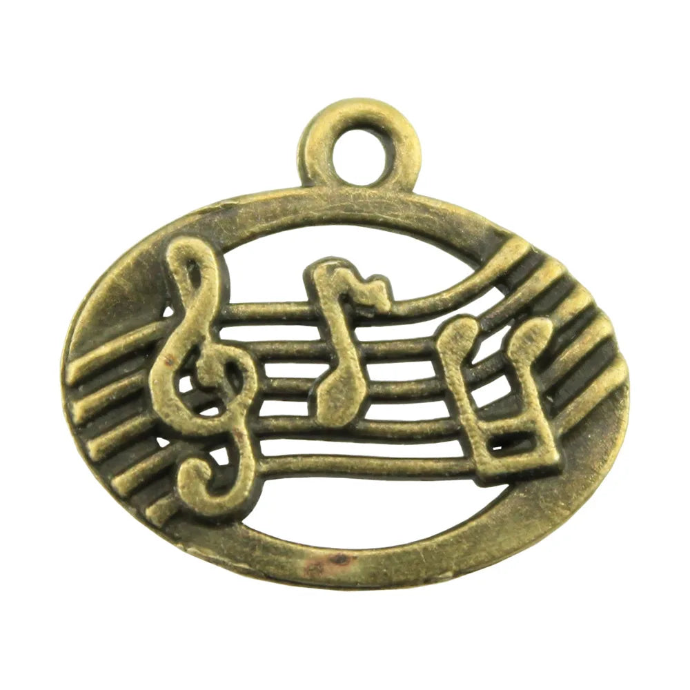 20x17mm 1.2g Multicolor Zinc Alloy Music Note Charm Pendant for DIY Necklace Bracelet Jewelry Making