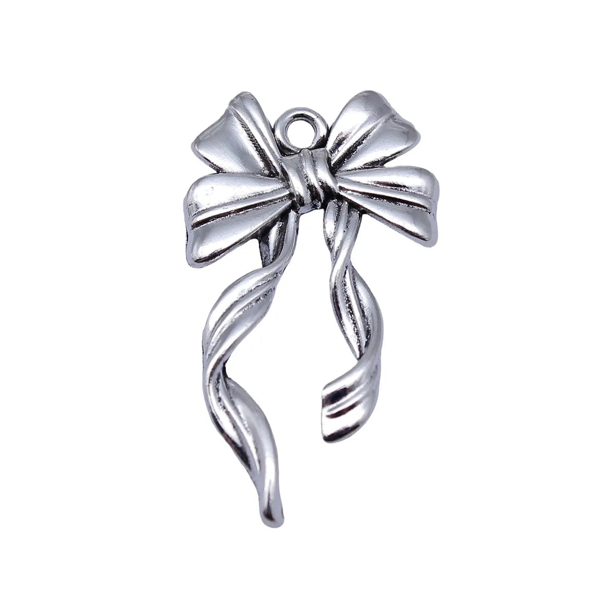 41x23mm 3.1g Antique Silver Zinc Alloy Bowknot Butterfly Charm Pendant for DIY Necklace Bracelet Jewelry Making