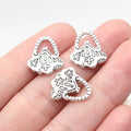 16x14mm 1.15g Antique Silver Zinc Alloy Handbag Charm Pendant for Bracelet Necklace DIY Jewelry