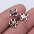 8x8mm 0.4g Multicolor Zinc Alloy Flower Connector Charm for DIY Bracelet Necklace Jewelry Making