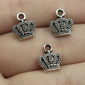 11x10mm 0.9g Antique Silver Zinc Alloy Crown charm pendant for DIY necklace bracelet jewelry making