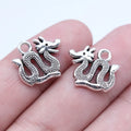 14x17mm 1.5g Antique Silver Zinc Alloy Double Sided Chinese Dragon Charm Pendant for DIY Jewelry Making