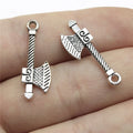 27x9mm 1g Antique Silver Zinc Alloy Axe Charm Pendant for DIY Necklace Bracelet Jewelry Making
