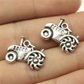20x15mm 1.7g Antique Silver Zinc Alloy Tractor Charm Pendant for DIY Bracelet Necklace Making