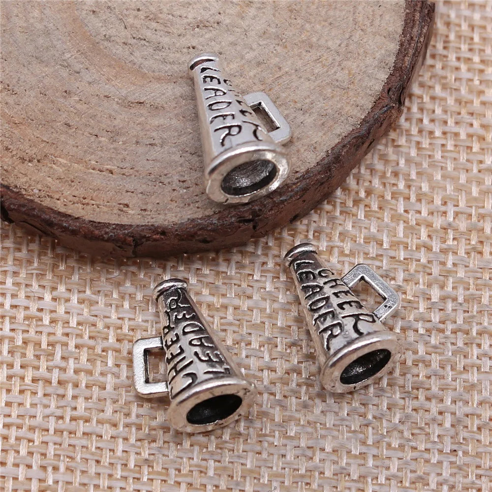 11x15mm 1.86g Multicolor Zinc Alloy Megaphone Charm Pendant for DIY Necklace Bracelet Jewelry Making