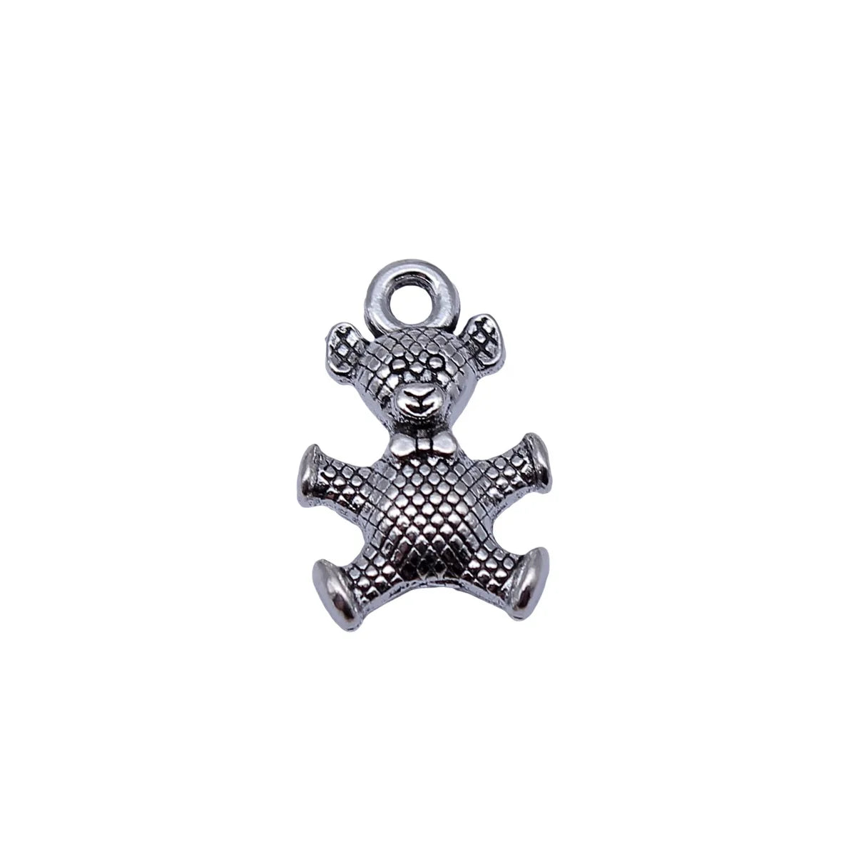 18x11mm 1.55g Antique Silver Zinc Alloy Bear Charm Pendant for Vintage DIY Jewelry Making