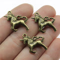 24x21mm 3.1g Zinc Alloy Unicorn Charm Pendant for DIY Necklace Bracelet Earring Jewelry Making