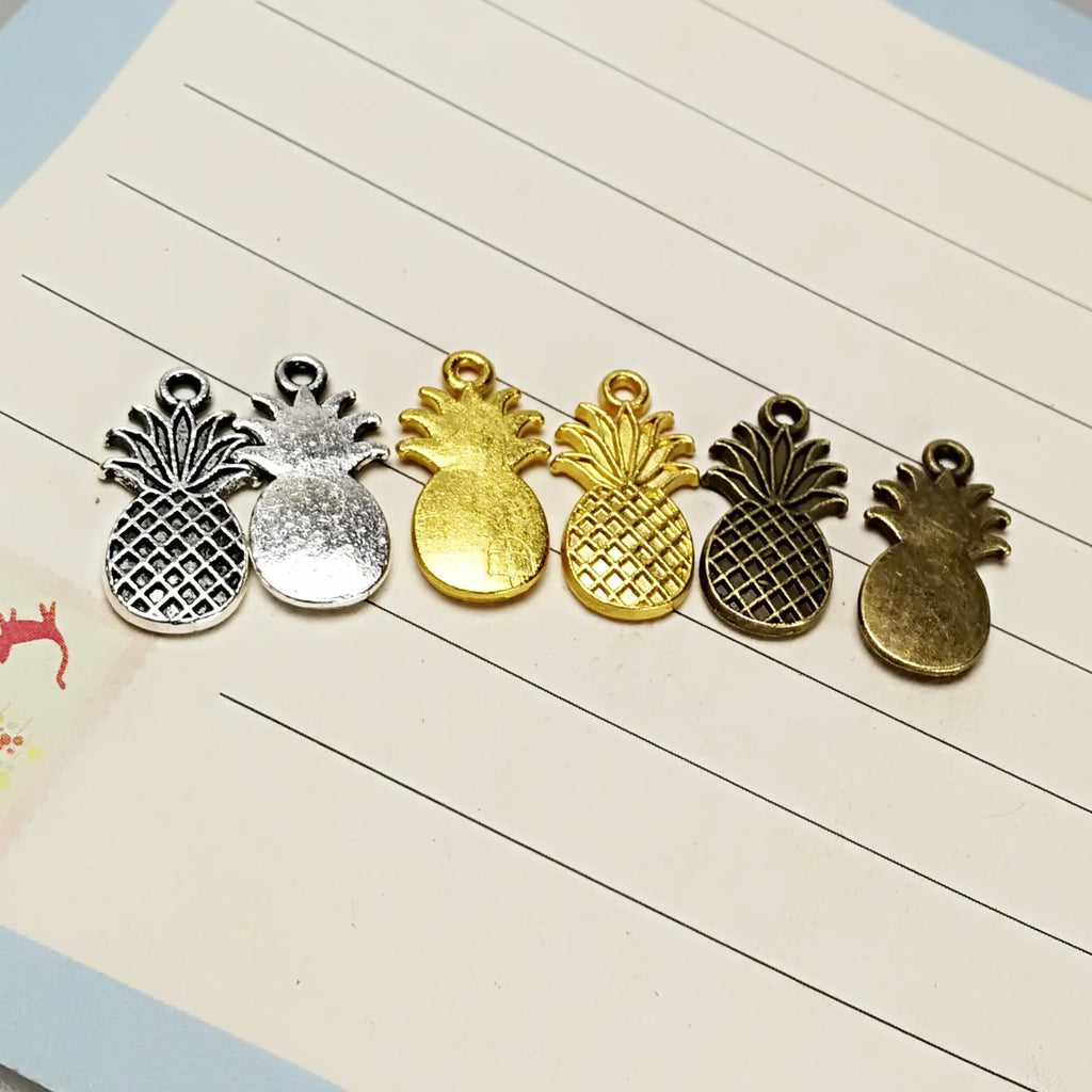 17x9MM Zinc Alloy Pineapple Charm Pendant for DIY Necklace Bracelet Jewelry Making