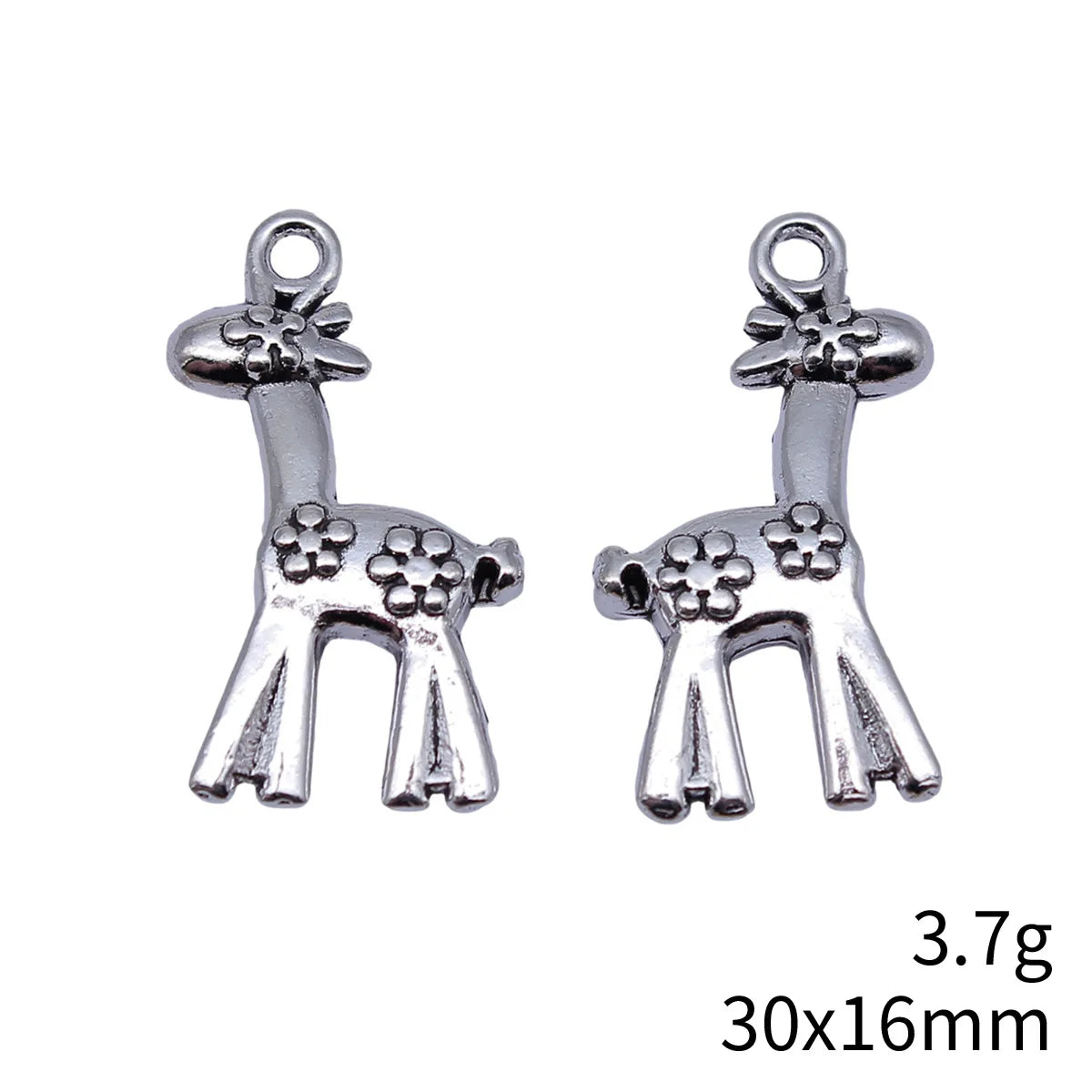30x16mm 3.7g Multicolor Zinc Alloy Sika Deer charm pendant for animal necklaces and bracelets