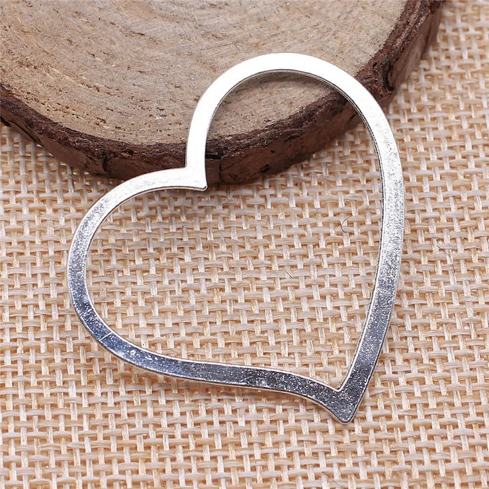 39x35mm 2g Multicolor Zinc Alloy Hollow Heart Charm Pendant for DIY Necklace Bracelet Making