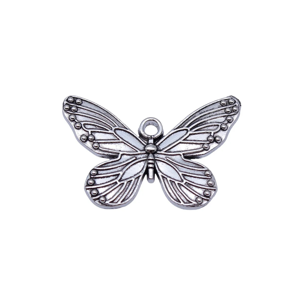 30x20mm 2.5g Antique Silver Zinc Alloy Butterfly Charm Pendant for DIY Necklace Bracelet Making