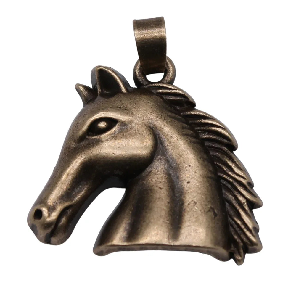 25x23mm 4.39g Multicolor Zinc Alloy Horse Head Charm Pendant for DIY Necklace Bracelet Jewelry Making