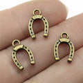 14x9mm 0.6g Multicolor Iron Horseshoe Charm Pendant for Bracelet Necklace DIY Jewelry Making