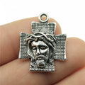 28x22mm 2.7g Antique Silver Zinc Alloy Cross Charm Pendant for DIY Necklace Bracelet Jewelry Making