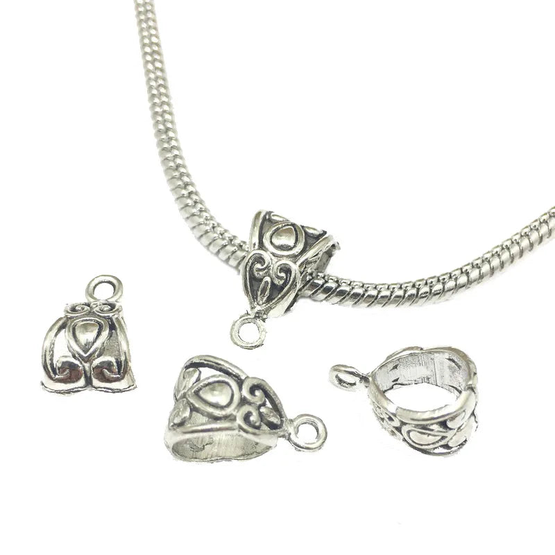 Antique Silver Zinc Alloy Three Way Spacer Beads Connector for DIY Bracelet Necklace