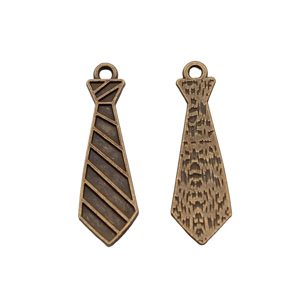 30x9mm 1g Multicolor Zinc Alloy Necktie Charm Pendant for DIY Necklace Bracelet Jewelry Making