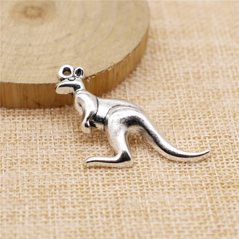 47x31mm 2.8g Multicolor Zinc Alloy Kangaroo Charm Pendant for DIY Necklace Bracelet Jewelry Making
