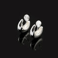 Elegant Minimalist Waterdrop Alloy Hoop Stud & Clip On No Piercing Versatile Women's Earrings
