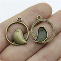 20mm 1.7g Multicolor Zinc Alloy Bird Charm Pendant for DIY Necklace Bracelet Jewelry Making Findings