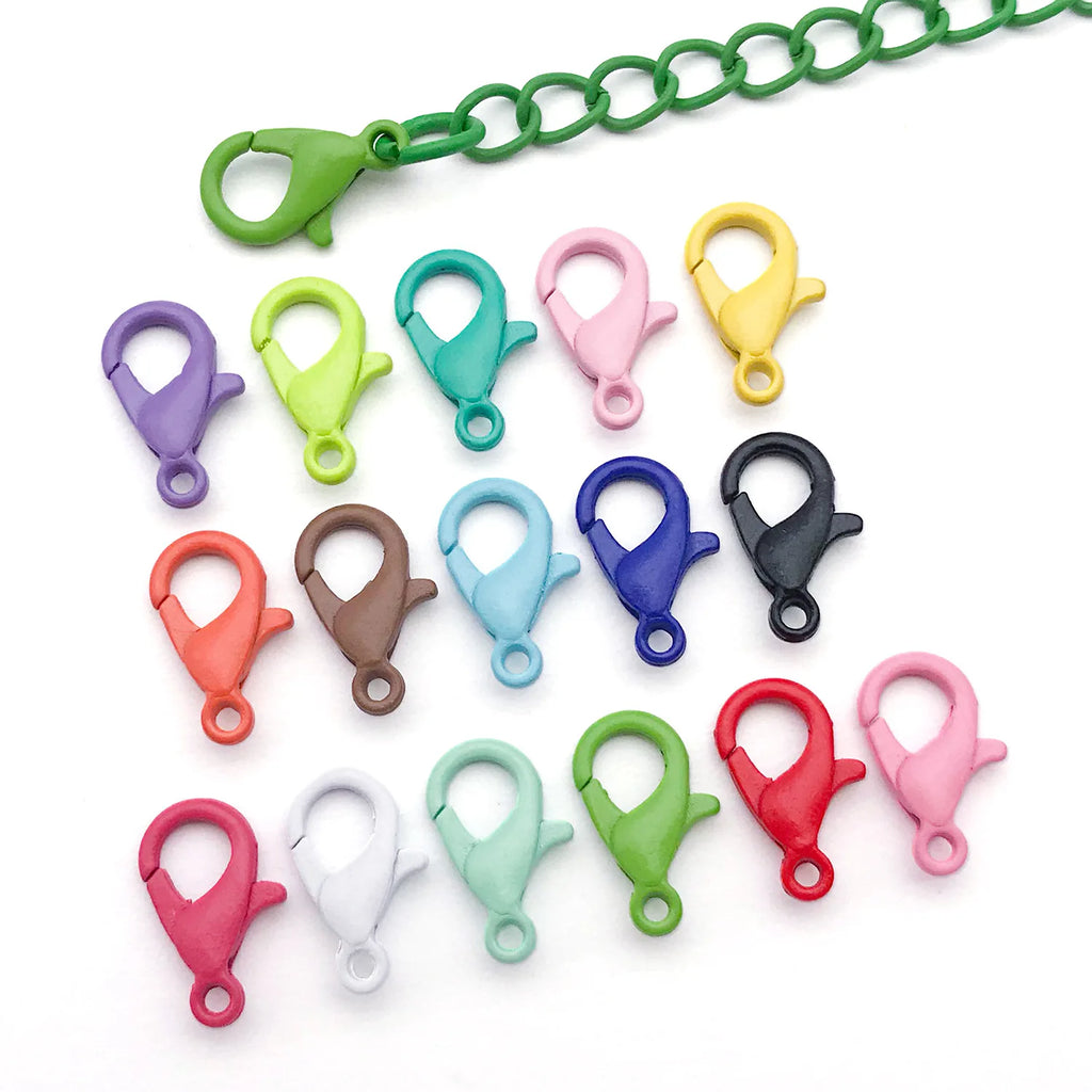 Enamel Zinc Alloy Dog Lobster Clasps