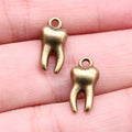 16x8mm 1.31g Multicolor Zinc Alloy Angel Tooth Charm Pendant for Dental Theme DIY Jewelry Making