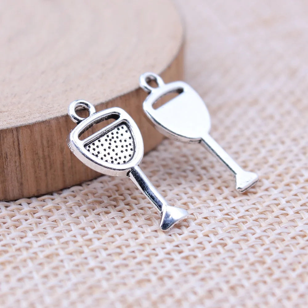 9x20mm 0.6g Zinc Alloy Charm Pendants for DIY Jewelry Accessories
