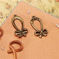 31x15MM Zinc Alloy Butterfly Teardrop Charm Pendant for DIY Necklace Bracelet Jewelry Making