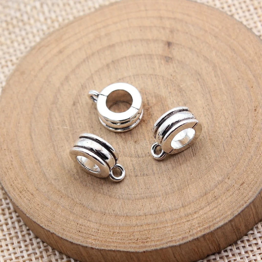 13x10x5.2mm 1.5g Antique Silver Zinc Alloy Pendant Bail jewelry findings for necklace charm making