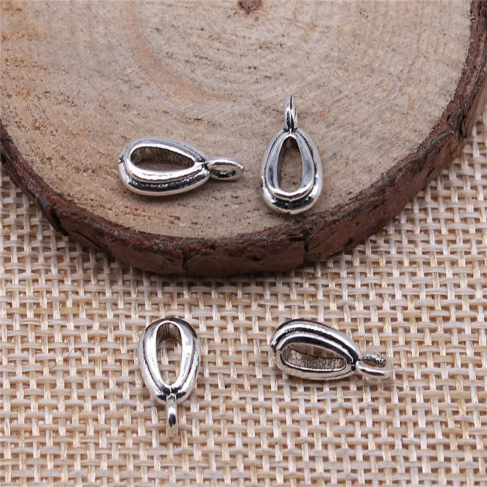 4x13mm 0.6g Multi-Color Zinc Alloy Pendant Bail Connectors for DIY Necklace Charm Jewelry Making