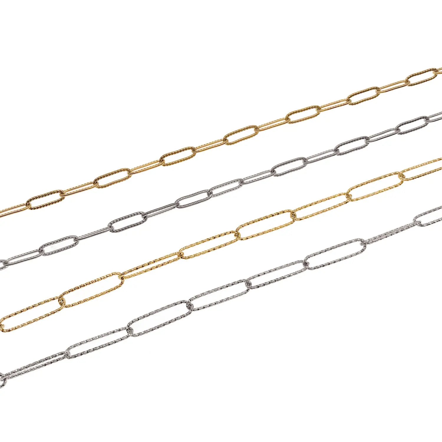 Embossed Stainless Steel Oval Cross Chain for Necklace and Bracelet Jewelry Making