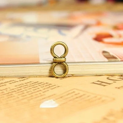 19x9MM Antique Silver Zinc Alloy Number 8 Charm Pendant for DIY Necklace Bracelet Jewelry Making