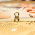 19x9MM Antique Silver Zinc Alloy Number 8 Charm Pendant for DIY Necklace Bracelet Jewelry Making