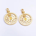 26x36mm Zinc Alloy Compass Charm Pendant for DIY Necklace Bracelet Jewelry Making