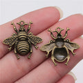 25x25mm 1.9g Multicolor Zinc Alloy Bee Charm Pendant for DIY Bracelet Necklace Making
