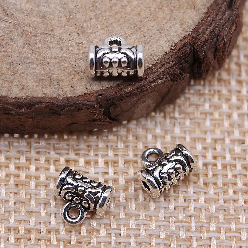 7x7x4mm 0.5g Multi-Color Zinc Alloy Pendant Bail Connectors for DIY Necklace Charm Jewelry Making