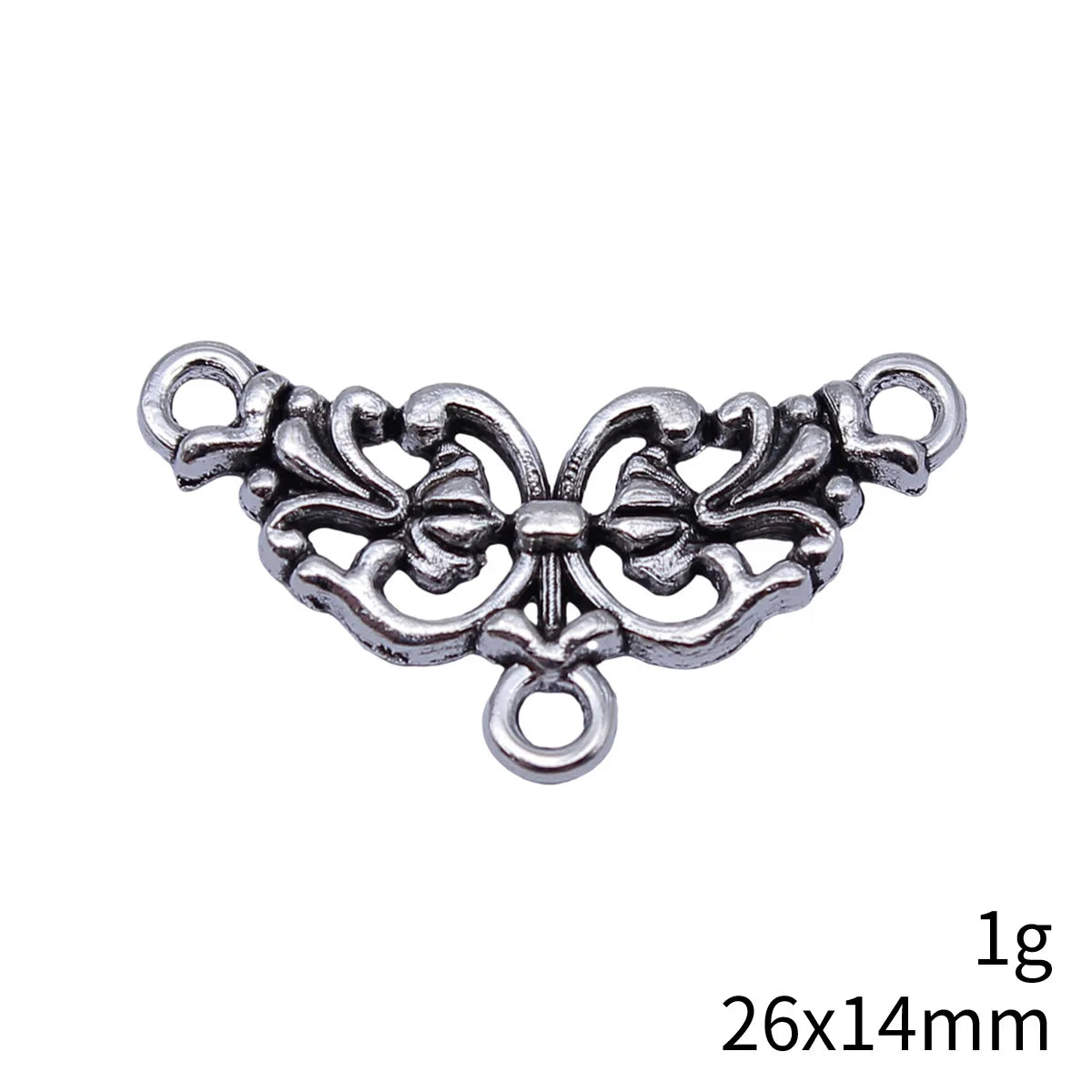 26x14mm 1g Multicolor Zinc Alloy Multi-Hole Connector Charm for DIY Earrings Bracelet Jewelry
