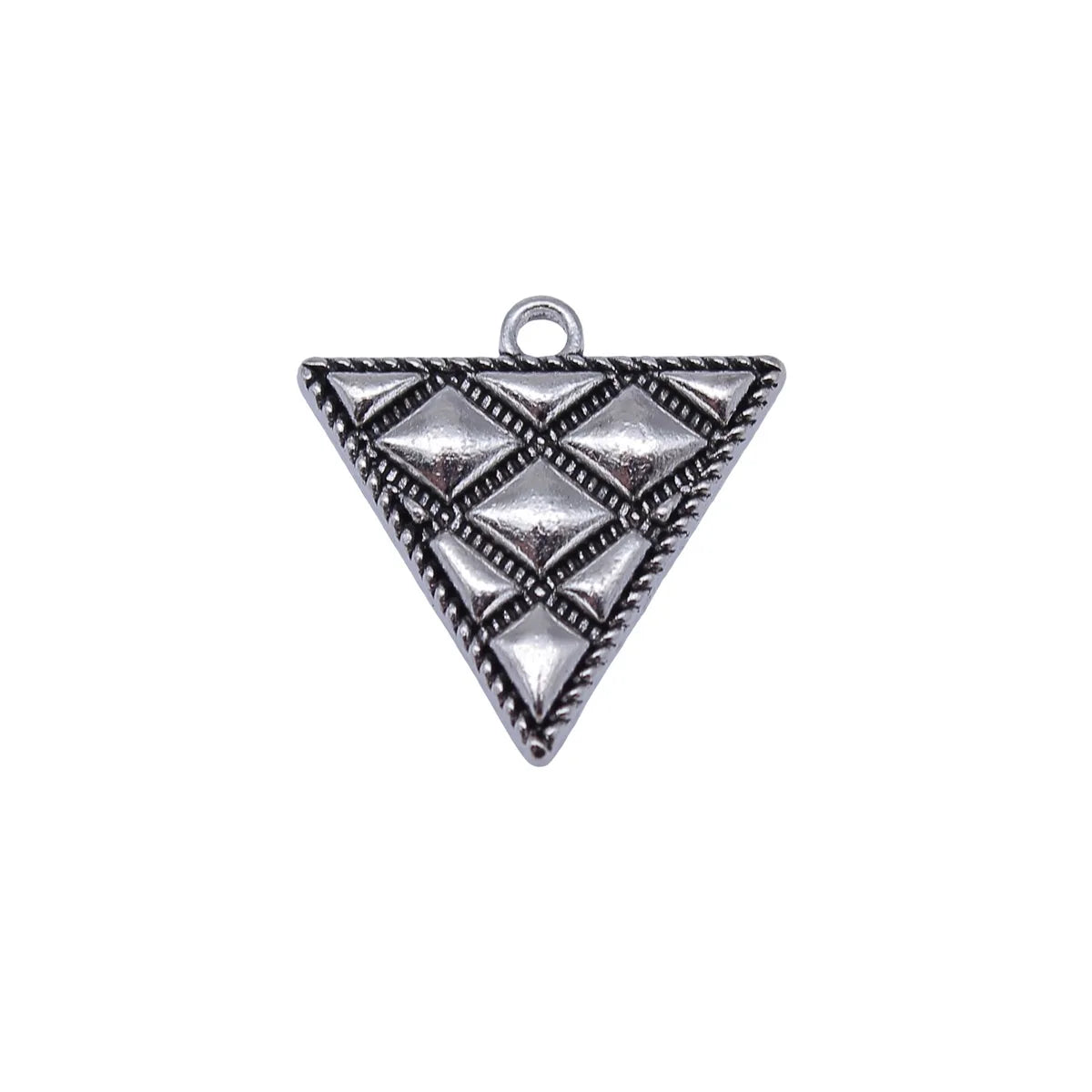 22x21mm 2.1g Antique Silver Zinc Alloy Inverted Triangle Charm Pendant for Necklace Bracelet DIY Jewelry