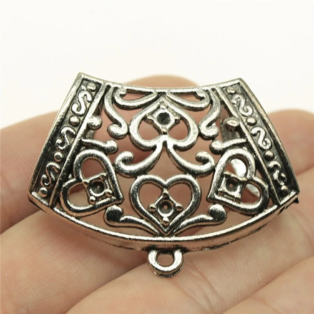 43x32mm 8.7g Zinc Alloy Oval Scarf Buckle Jewelry Finding for DIY Shawl and Bag Accessories