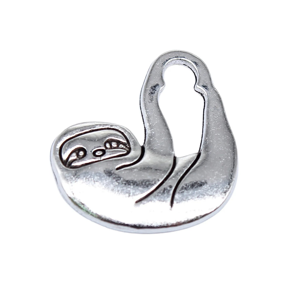 18x16mm 1.6g Antique Silver Zinc Alloy Sloth Charm Pendant for DIY Necklace Bracelet Jewelry Making