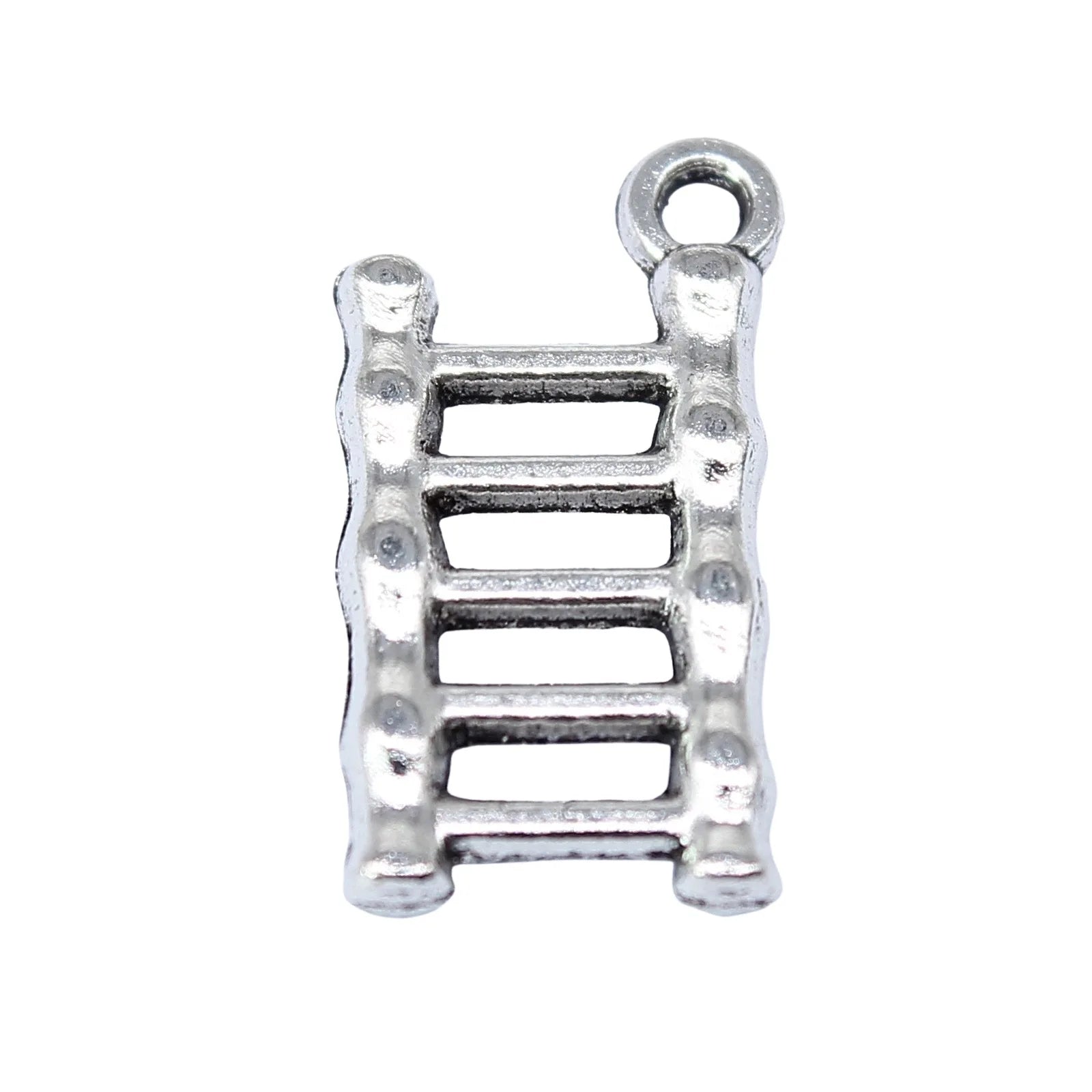 15x8mm 0.59g Antique Silver Zinc Alloy Ladder Charm Pendant for DIY Necklace Bracelet Jewelry Making