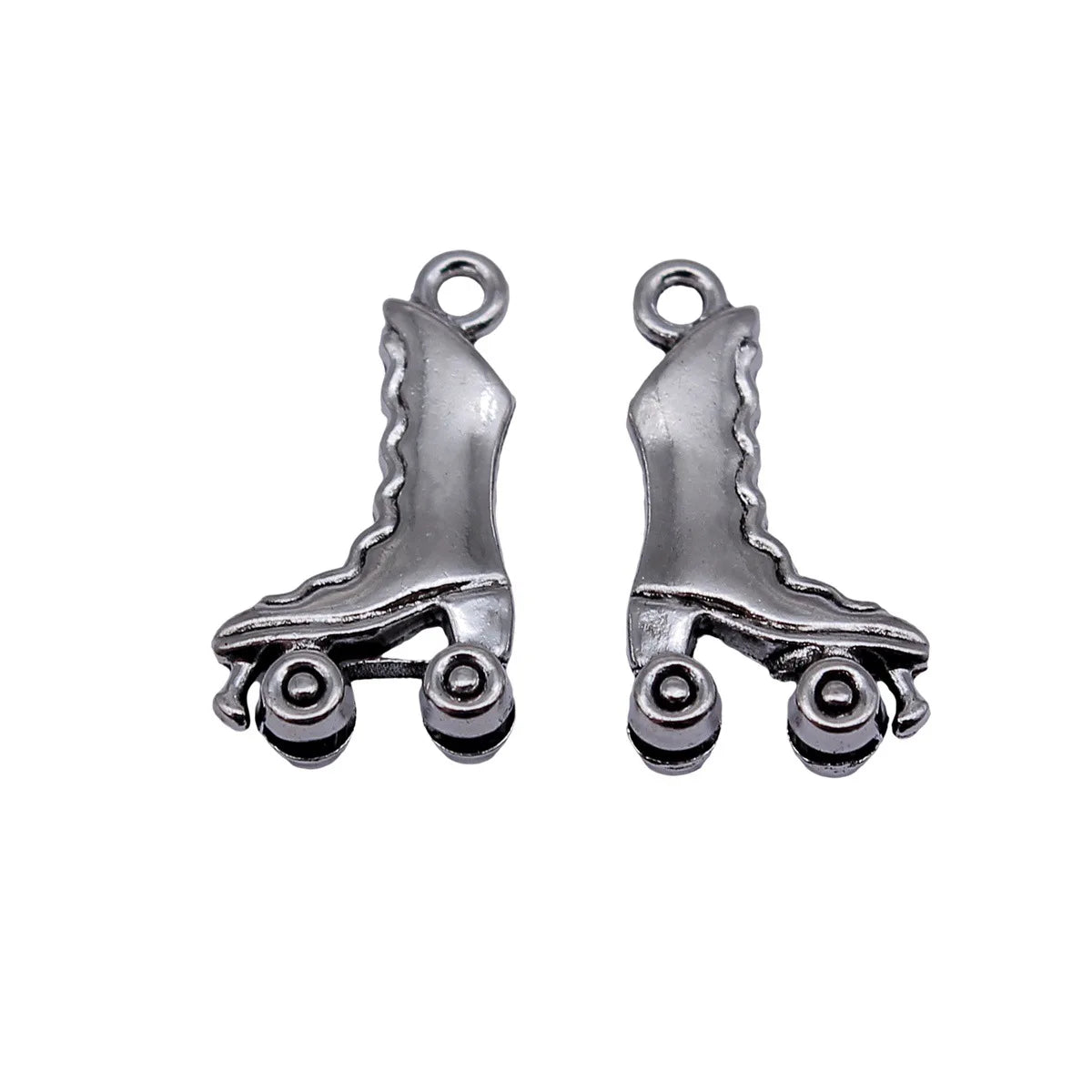 20x11mm 1.1g Antique Silver Zinc Alloy Roller Skate Charm Pendant for DIY Bracelet Necklace Making