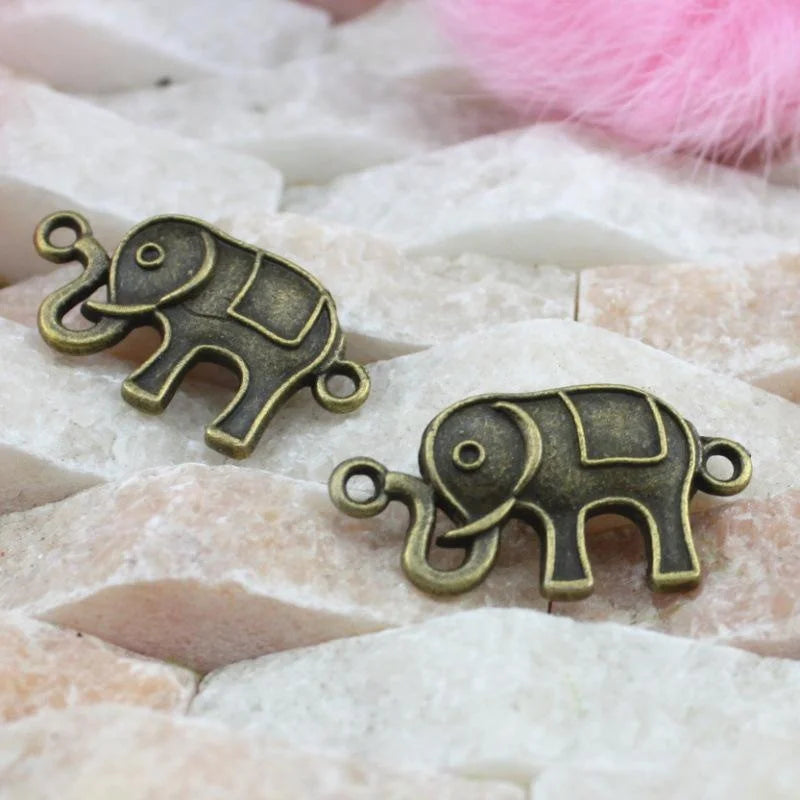 31x17MM Zinc Alloy Elephant Charm Pendant for DIY Necklace Bracelet Jewelry Making