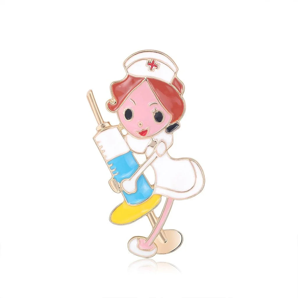 Cute Korean Style Girl Boy Enamel Alloy Brooch, Fashion Lapel Pin Corsage Suit Accessory Gift