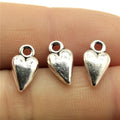 13x7mm 0.8g Multicolor zinc alloy small Heart charm pendant for DIY bracelet necklace jewelry making