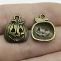 18x15mm 1.3g Multicolor Zinc Alloy Halloween Pumpkin Charm Pendant for DIY Clothing and Jewelry