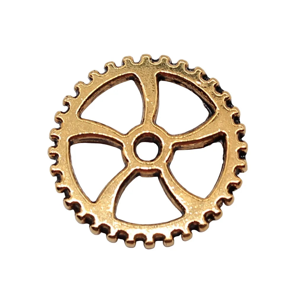 18mm 1.5g Multicolor Zinc Alloy Gear Charm Pendant for DIY Steampunk Bracelet Necklace Making